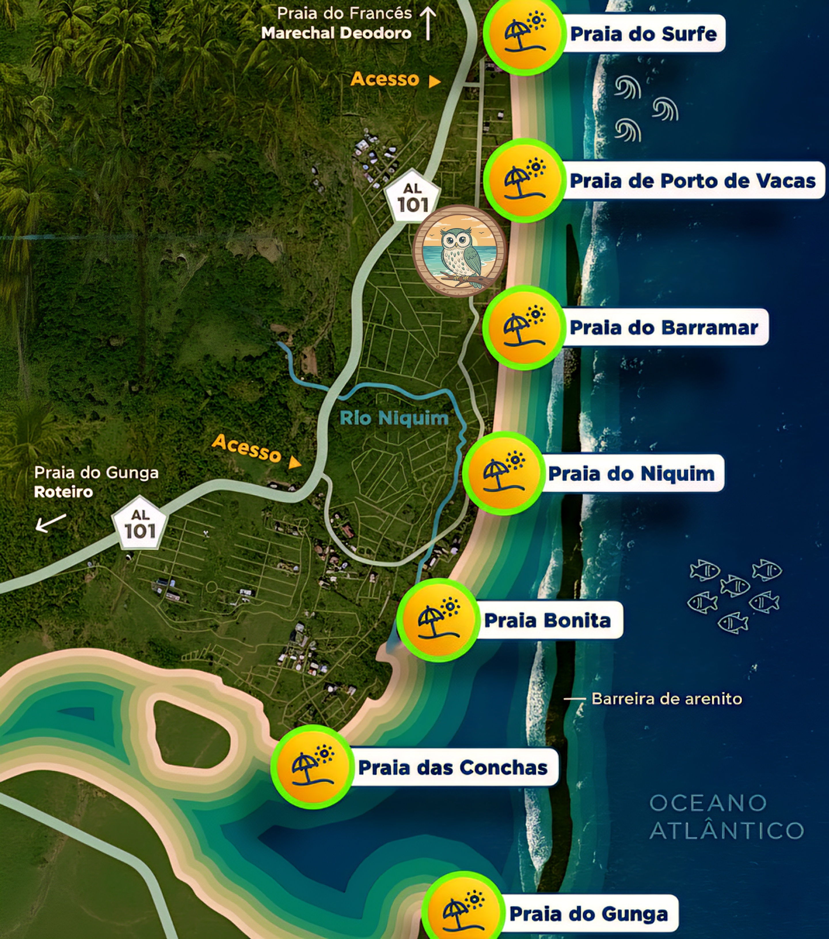 Mapa da Região